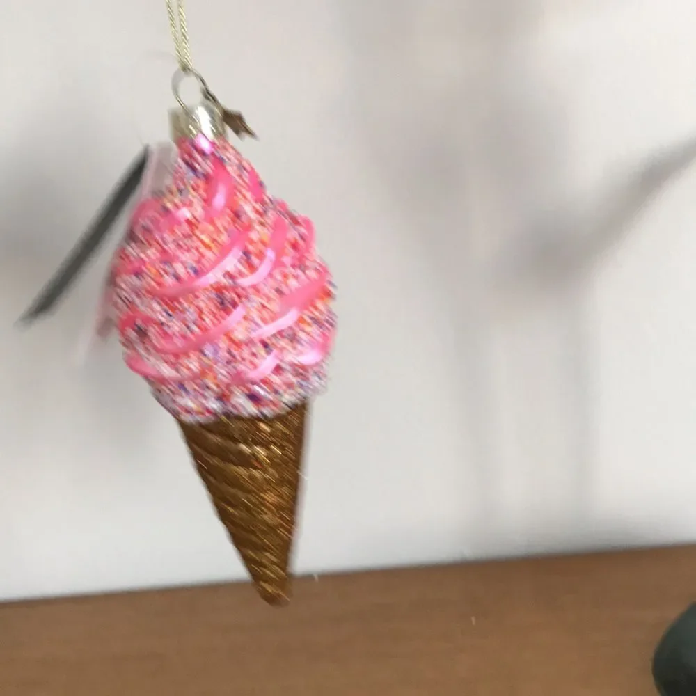 Anthropologie Vondels Ice Cream Cone Ornament.